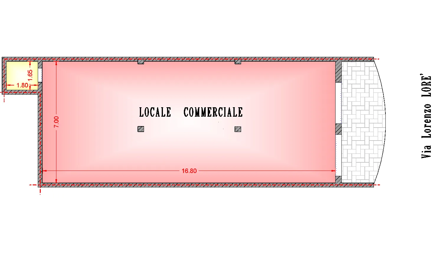Planimetria - Locale Commerciale