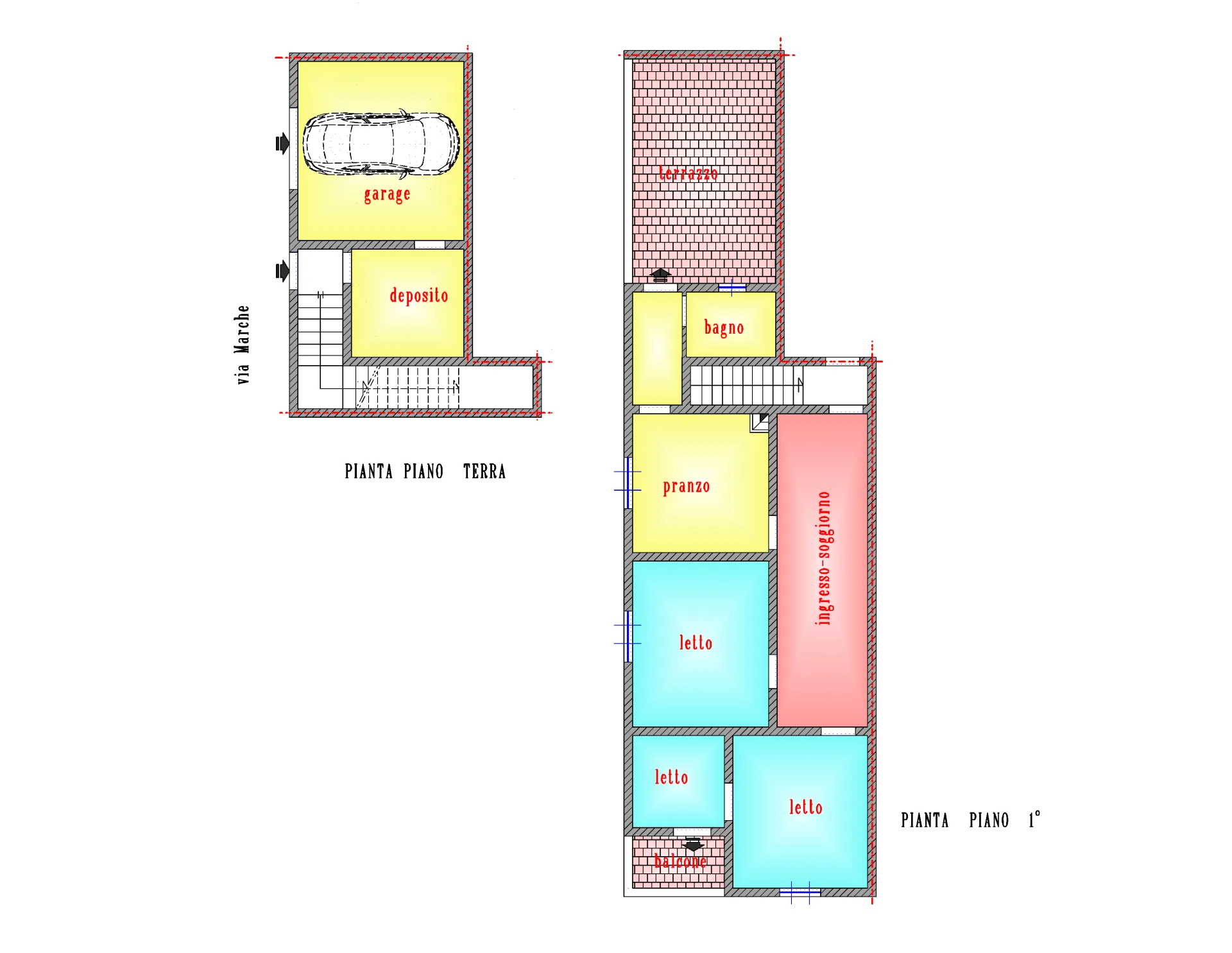 Planimetria - Abitazione a Piano 1°
